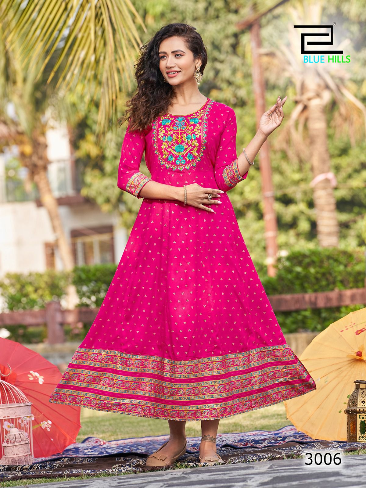 Encounter Vol 3 By Blue Hills Long Anarkali Kurtis Catalog